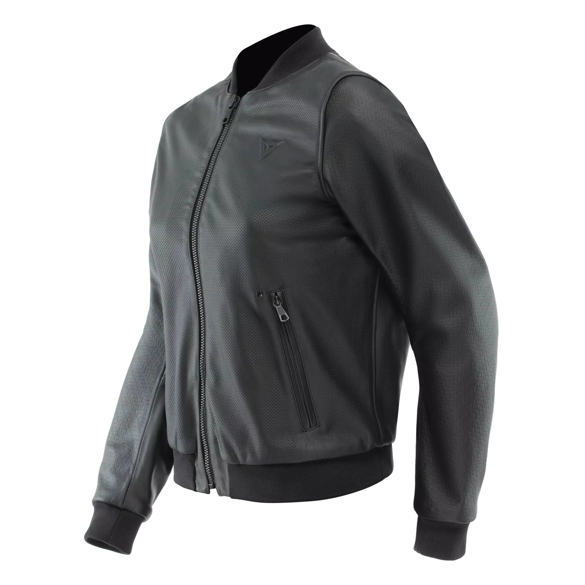 ACCENTO - WOMEN'S MOTORCYCLE PERFORATED LEATHER JACKET
