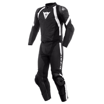 AVRO 4 - MEN'S 2-PIECE MOTORCYCLE LEATHER SUIT - WHITE