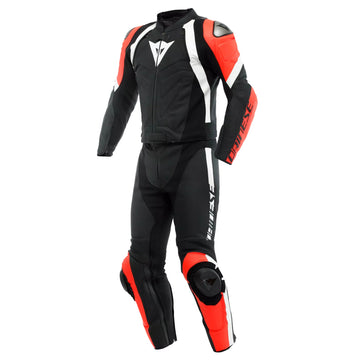 AVRO 4 - MEN'S 2-PIECE MOTORCYCLE LEATHER SUIT - ORANGE