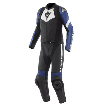 AVRO 4 - MEN'S 2-PIECE MOTORCYCLE LEATHER SUIT - BLUE