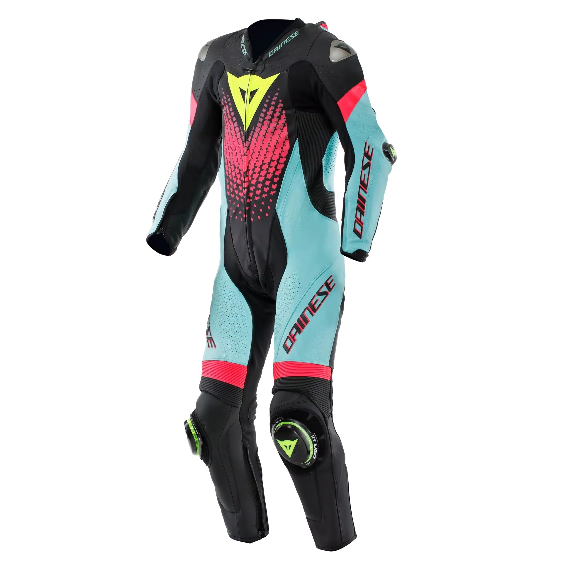 LAGUNA SECA 6 - PERFORATED 1-PIECE LEATHER RACING SUIT - BLUE