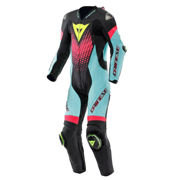 LAGUNA SECA 6 - PERFORATED 1-PIECE LEATHER RACING SUIT - BLUE