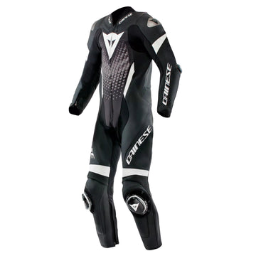 LAGUNA SECA 6 - PERFORATED 1-PIECE LEATHER RACING SUIT - BLACK
