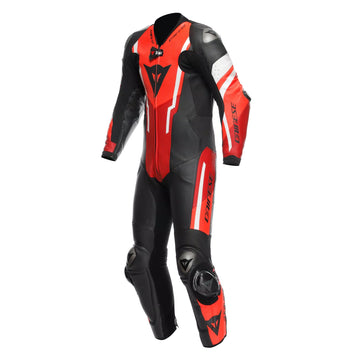 MISANO 3 D-AIR® - MEN'S 1-PIECE MOTORCYCLE PERFORATED LEATHER SUIT - RED