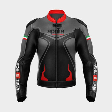 Men's Aprilia racing Max Italia motorcycle leather biker Jacket 2021