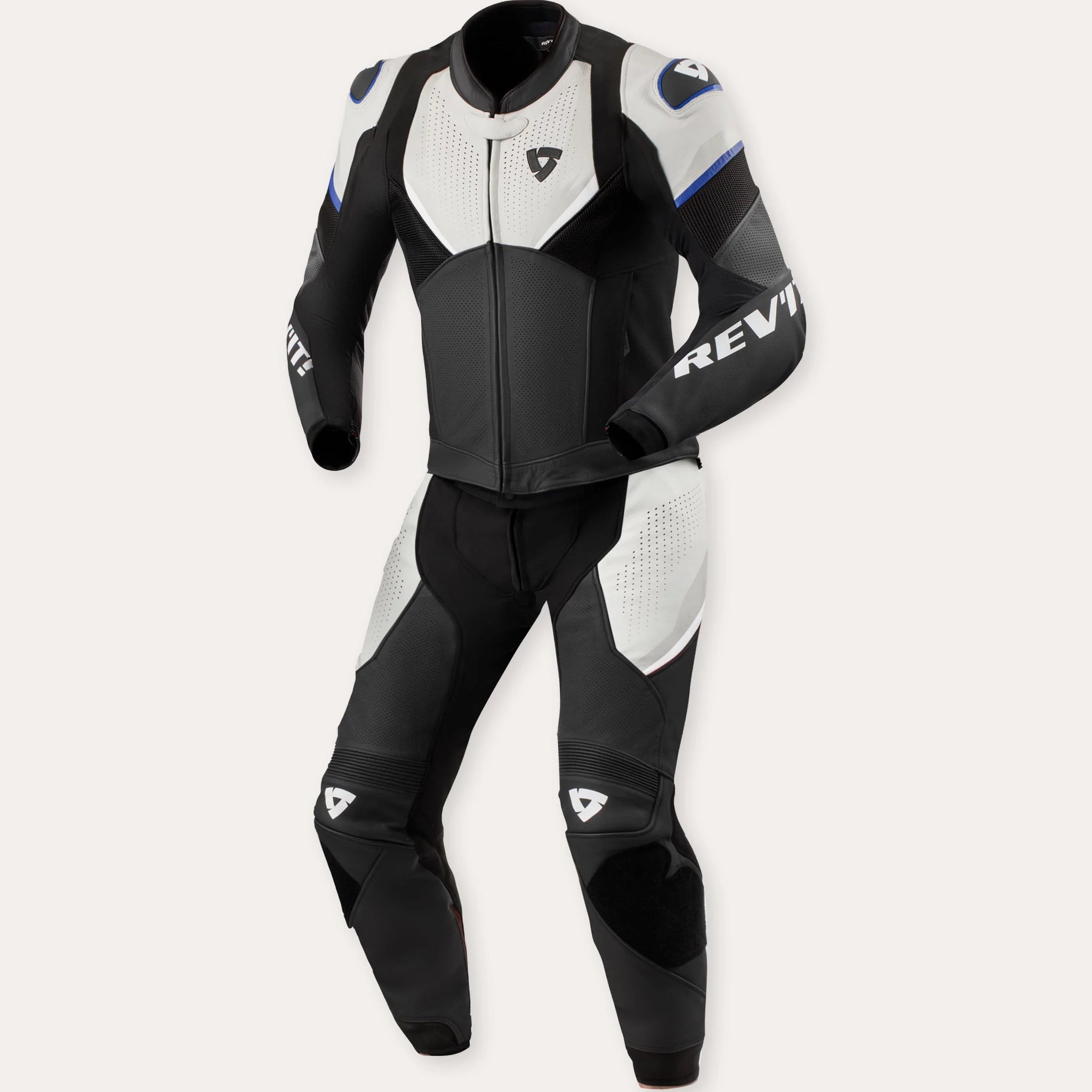 Men's Combi Beta 2 Motorcycle Suit - White