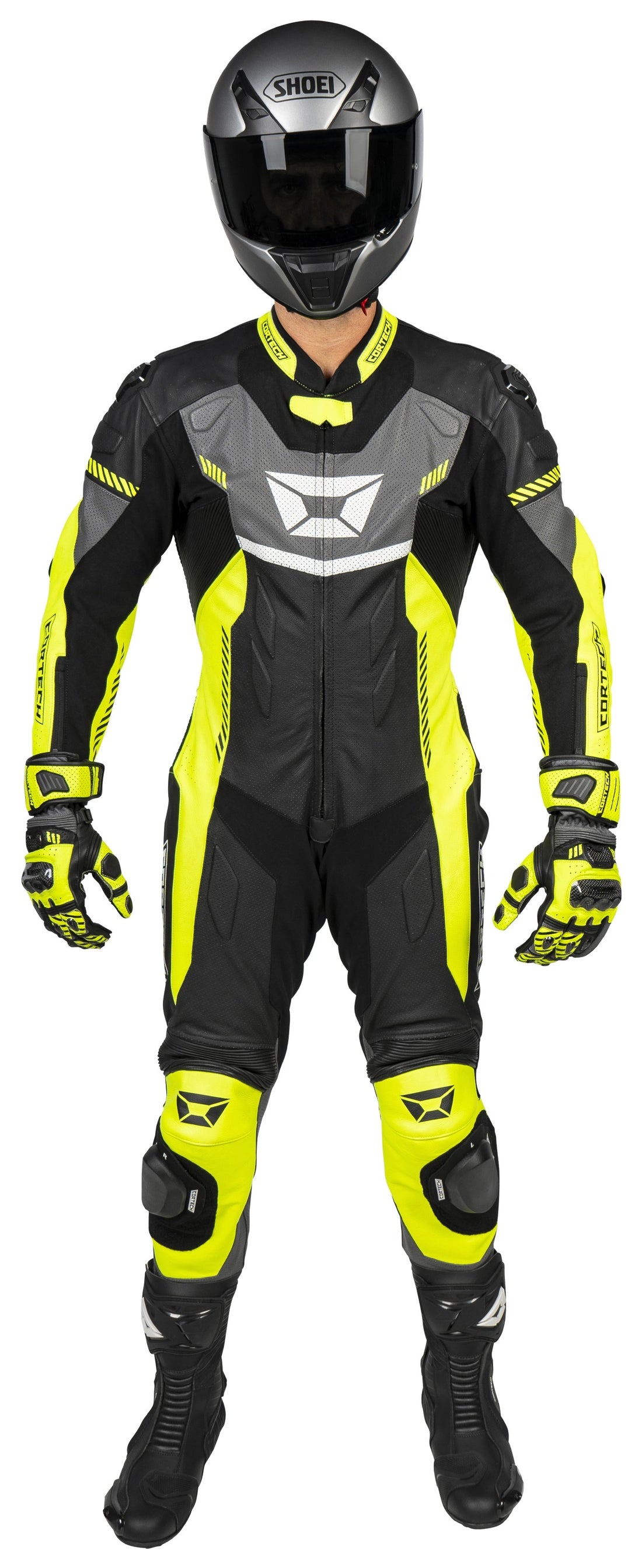 Men's Cortech Revo Sport Air Race Suit - Black & Green
