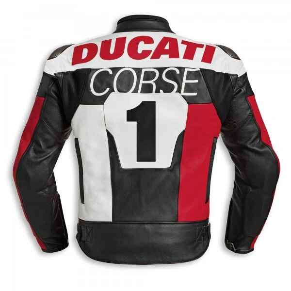Men's Ducati Corse C5 Motorbike Leather Riding Jacket