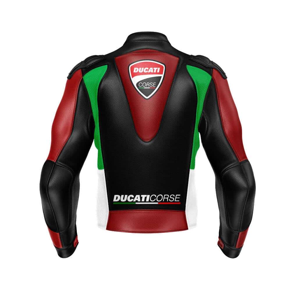 Men's Ducati Corse Motorbike Racing Leather Jacket 2021
