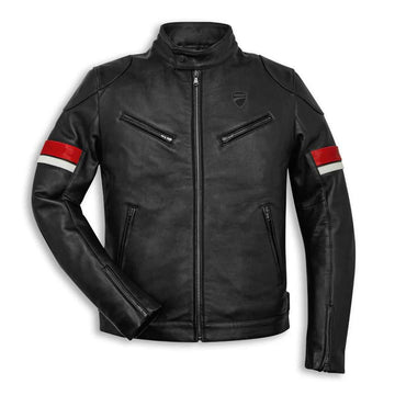 Men's Ducati Urban Stripe Leather Jacket