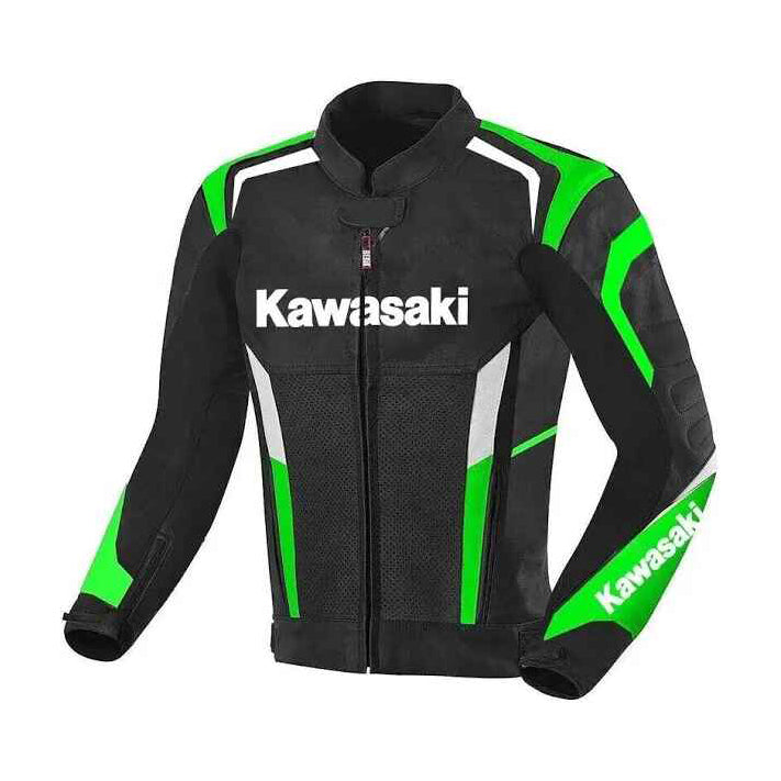 Men's Kawasaki Ninja Leather Motorbike Jacket