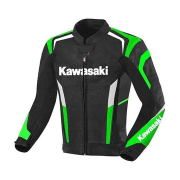 Men's Kawasaki Ninja Leather Motorbike Jacket