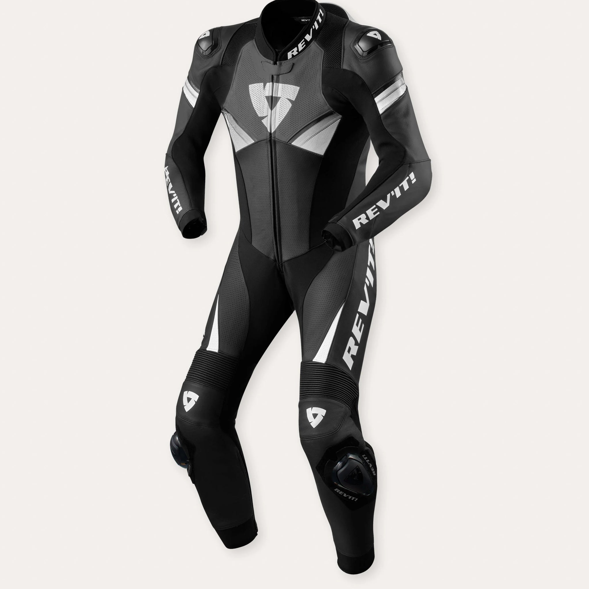 Men's One Piece Argon 2 Motorcycle Suit - Grey