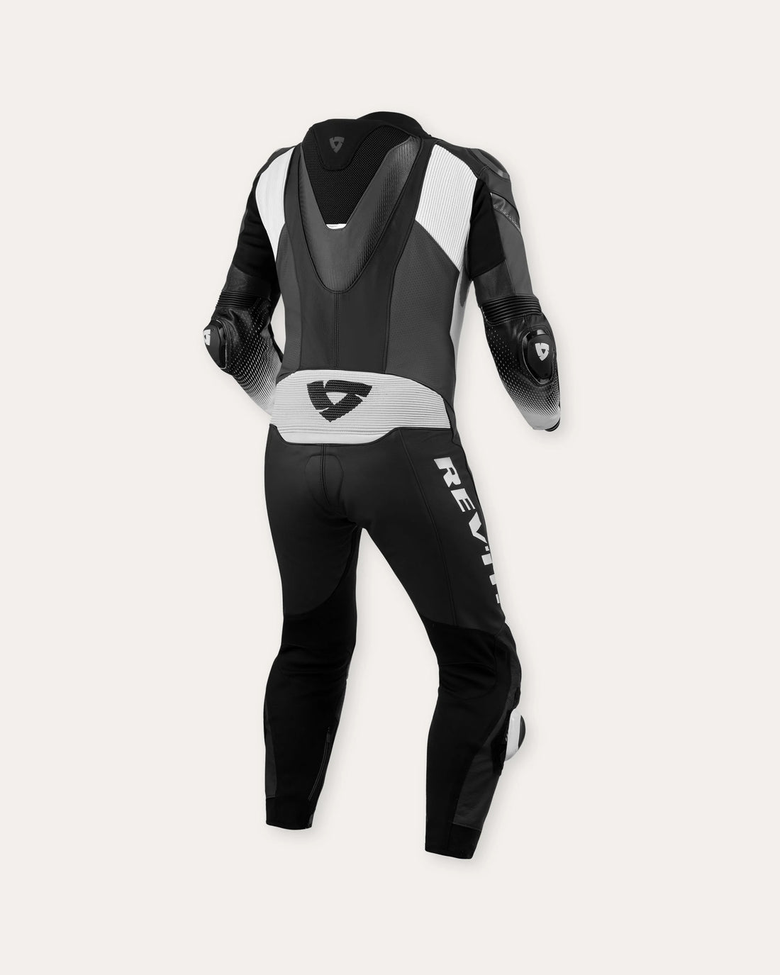 Men's One Piece Control Motorcycle Suit - White