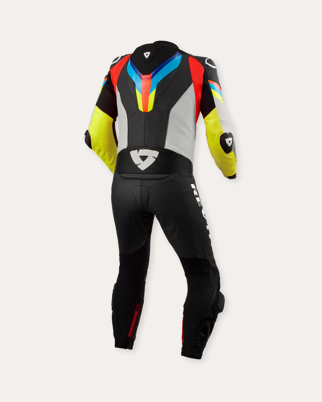 Men's One Piece Quantum 3 Motorcycle Suit - White