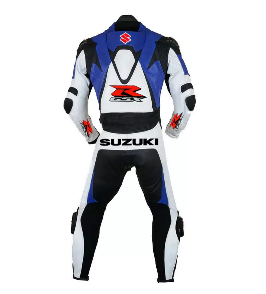 Men's SUZUKI GXSR 1 PIECE MOTORBIKE RACING LEATHER SUIT