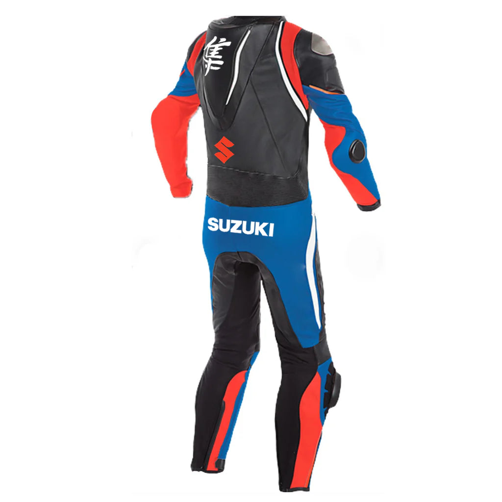 Men's SUZUKI HAYABUSA 1 PIECE MOTORBIKE RACING SUIT