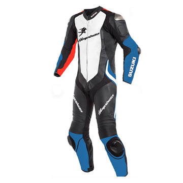 Men's SUZUKI HAYABUSA 1 PIECE MOTORBIKE RACING SUIT