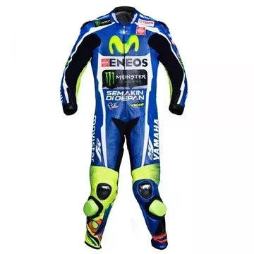 Men's Yamaha Valentino Rossi Motorcycle Racing Leather Suit