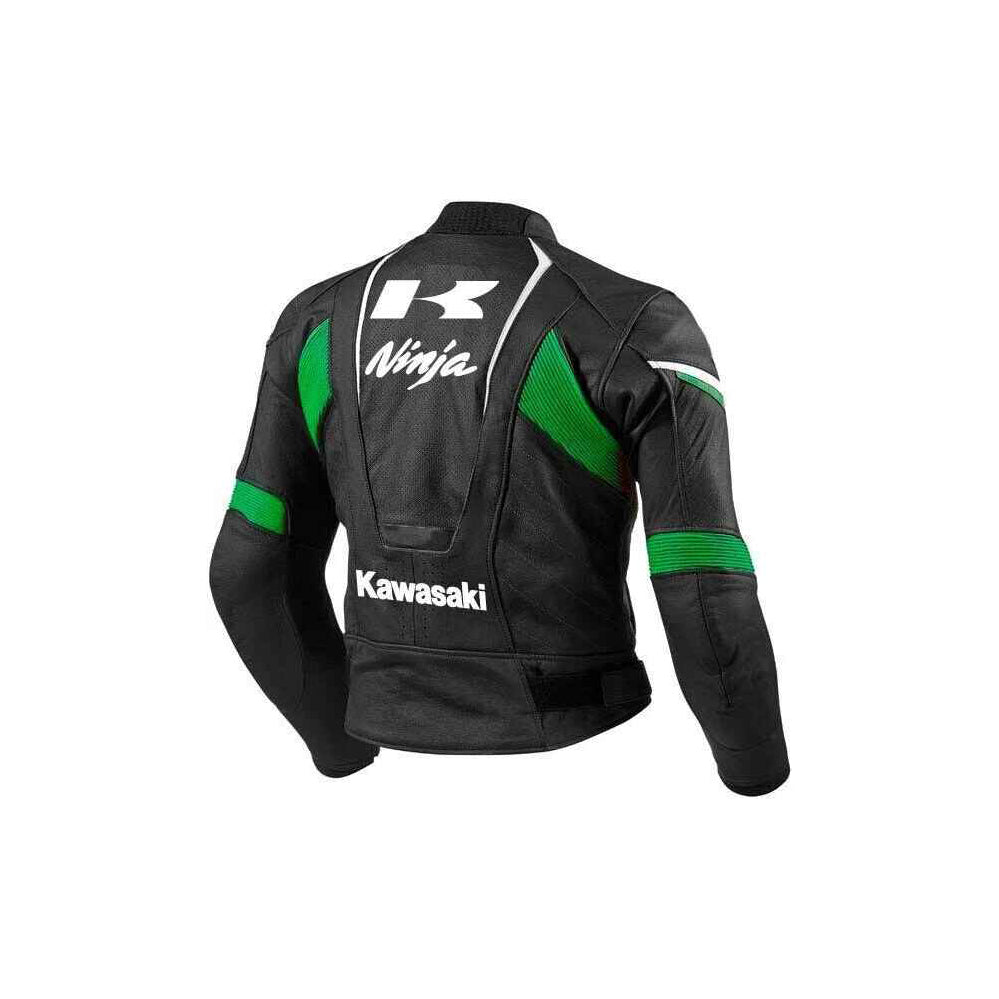 Men's Kawasaki Ninja Motorbike Leather Racing Jacket