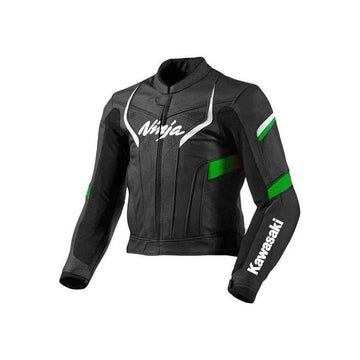 Men's Kawasaki Ninja Motorbike Leather Racing Jacket