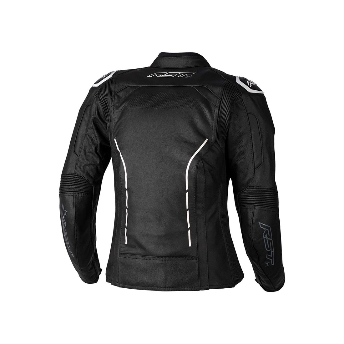 Women's Leather Jacket - S-1 CE (Black/White)