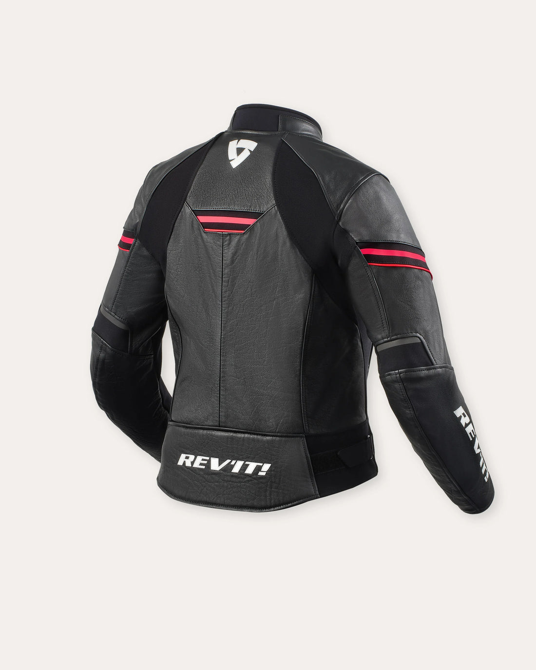 Women's Median Motorcycle Jacket - BLACK/RED